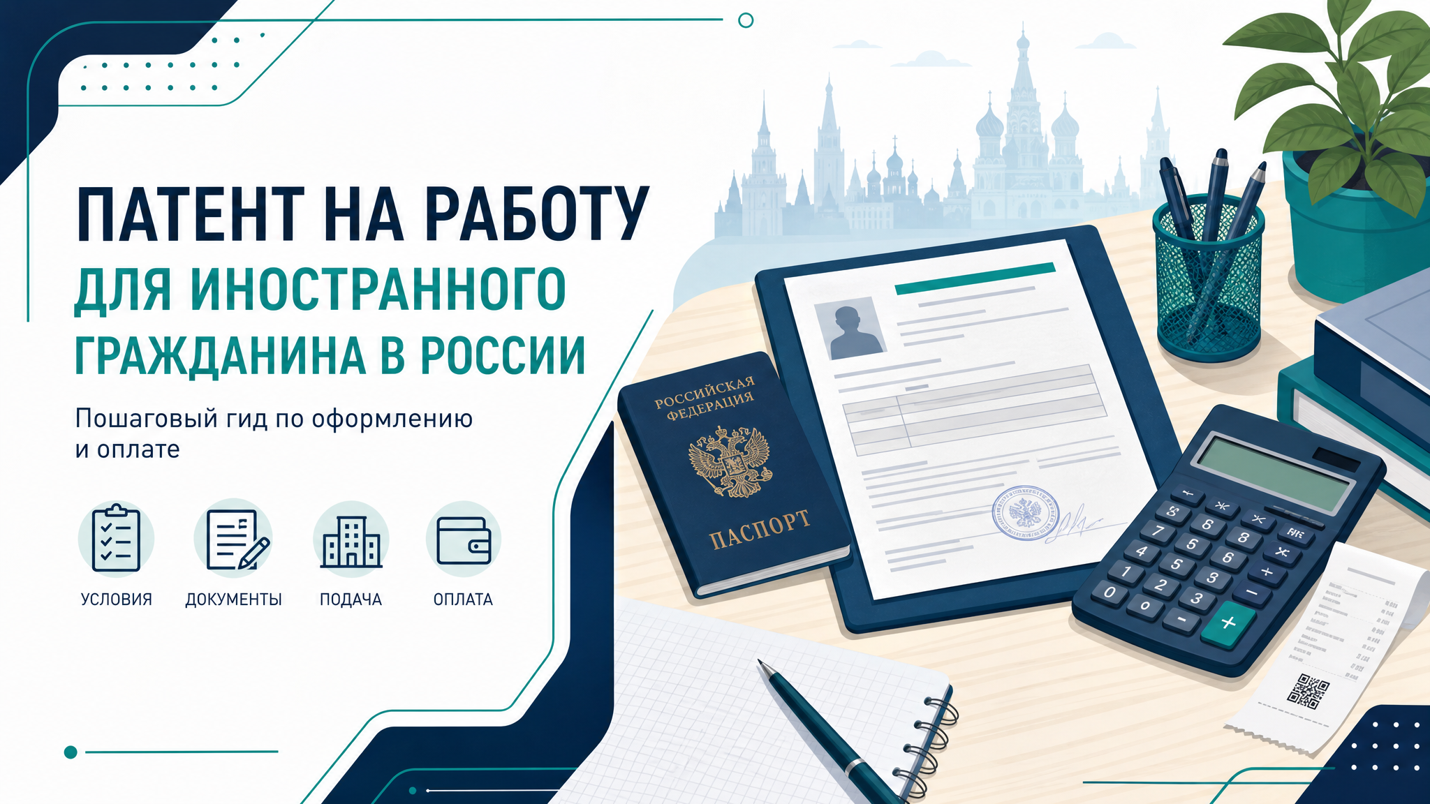 Стоимость патента для иностранного гражданина — документы и платёж
